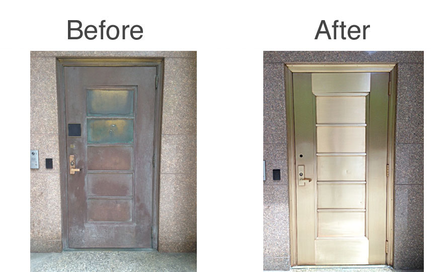 before-after-brass-door